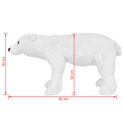 XXL Plüschtier Eisbär Stehend Plüsch Weiß - Yekta