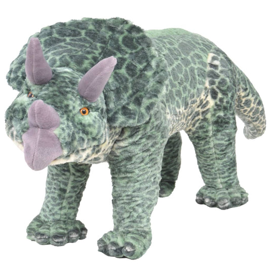 XXL Plüschtier Triceratops Stehend Plüsch Grün - Yekta