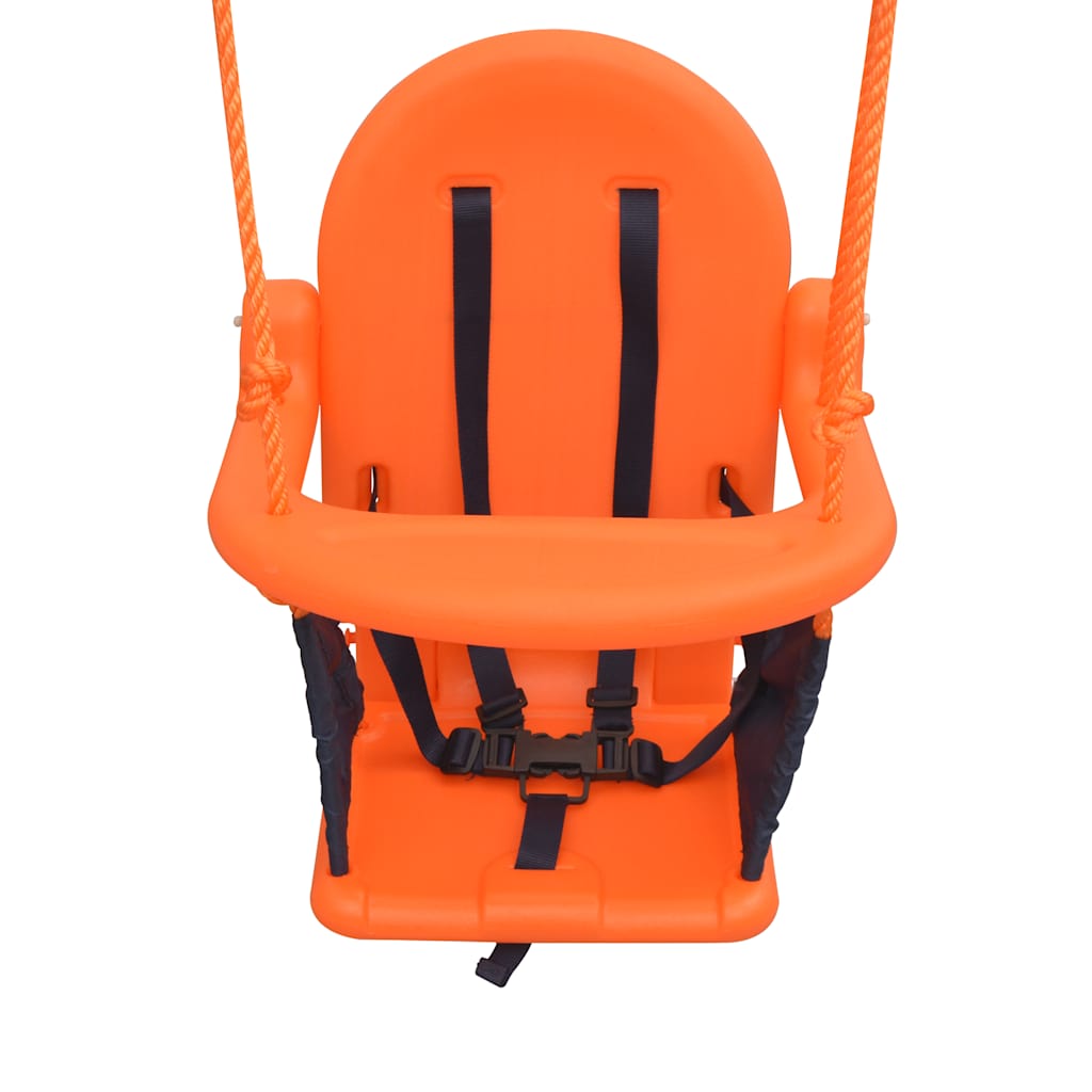 Kleinkinder-Schaukelset mit Sicherheitsgeschirr Orange - Yekta