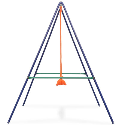 Schaukel 2-in-1 Einzelschaukel und Babyschaukel Orange - Yekta