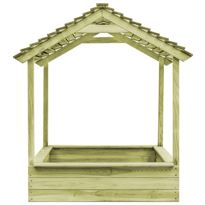 Spielhaus für den Garten mit Sandkasten 128x120x145 Kiefernholz - Yekta