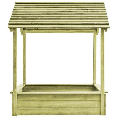 Spielhaus für den Garten mit Sandkasten 128x120x145 Kiefernholz - Yekta