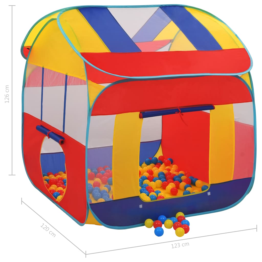 Spielzelt mit Bällen 123x120x126 cm und XXL - Yekta