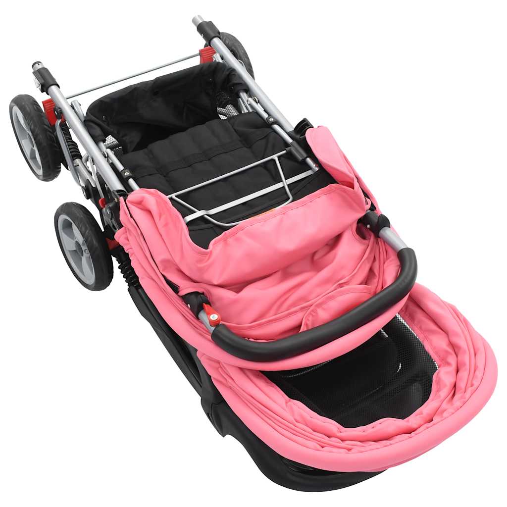 Tandem-Kinderwagen Stahl für Zwillings- und Geschwisterkinder - Yekta