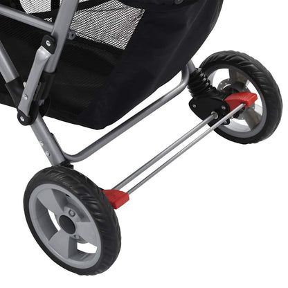 Tandem-Kinderwagen Stahl für Zwillings- und Geschwisterkinder - Yekta