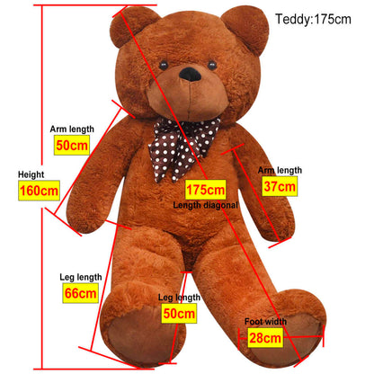 Weicher XXL-Plüsch-Teddybär Braun - verschiedene Größen verfügbar