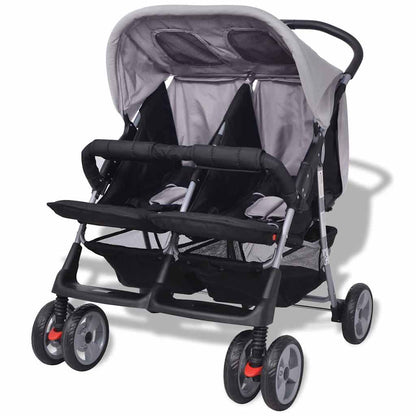 Zwillingskinderwagen Stahl