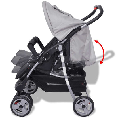 Zwillingskinderwagen Stahl