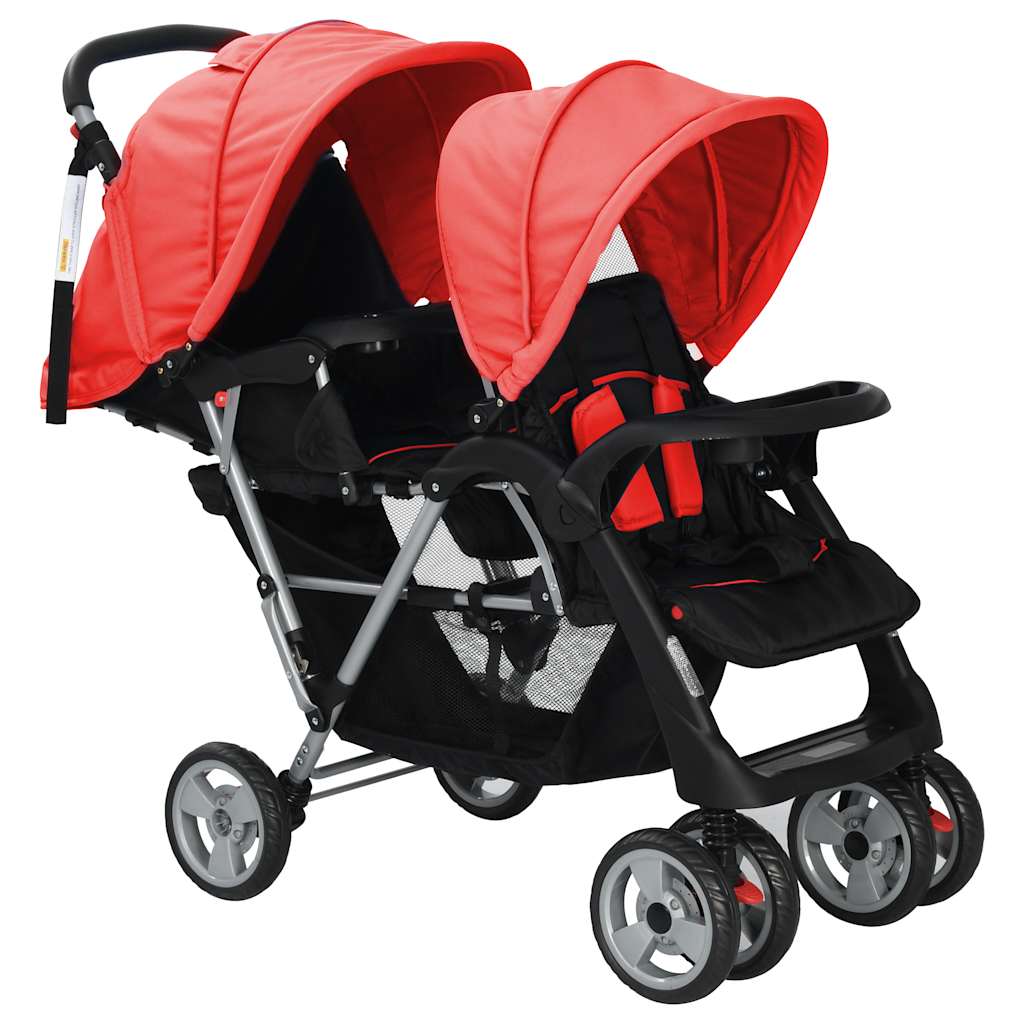 Tandem-Kinderwagen Stahl in verschiedenen Farben - Yekta