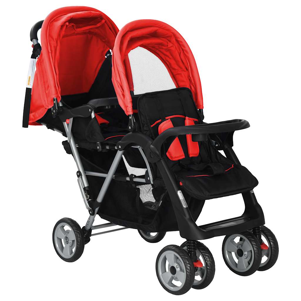 Tandem-Kinderwagen Stahl in verschiedenen Farben - Yekta