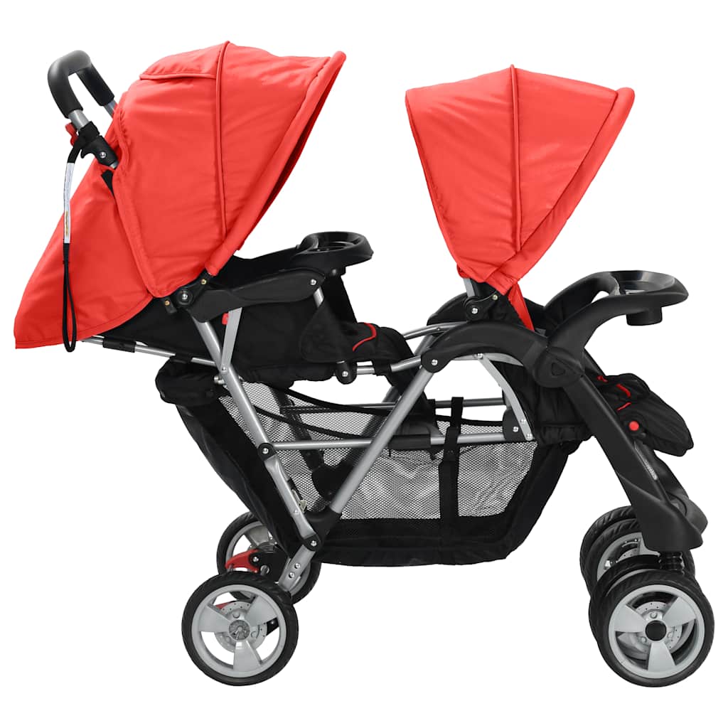 Tandem-Kinderwagen Stahl in verschiedenen Farben - Yekta