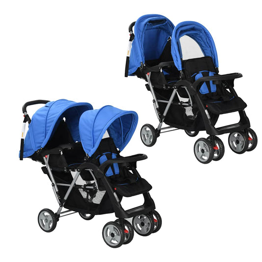 Tandem-Kinderwagen Stahl in verschiedenen Farben - Yekta