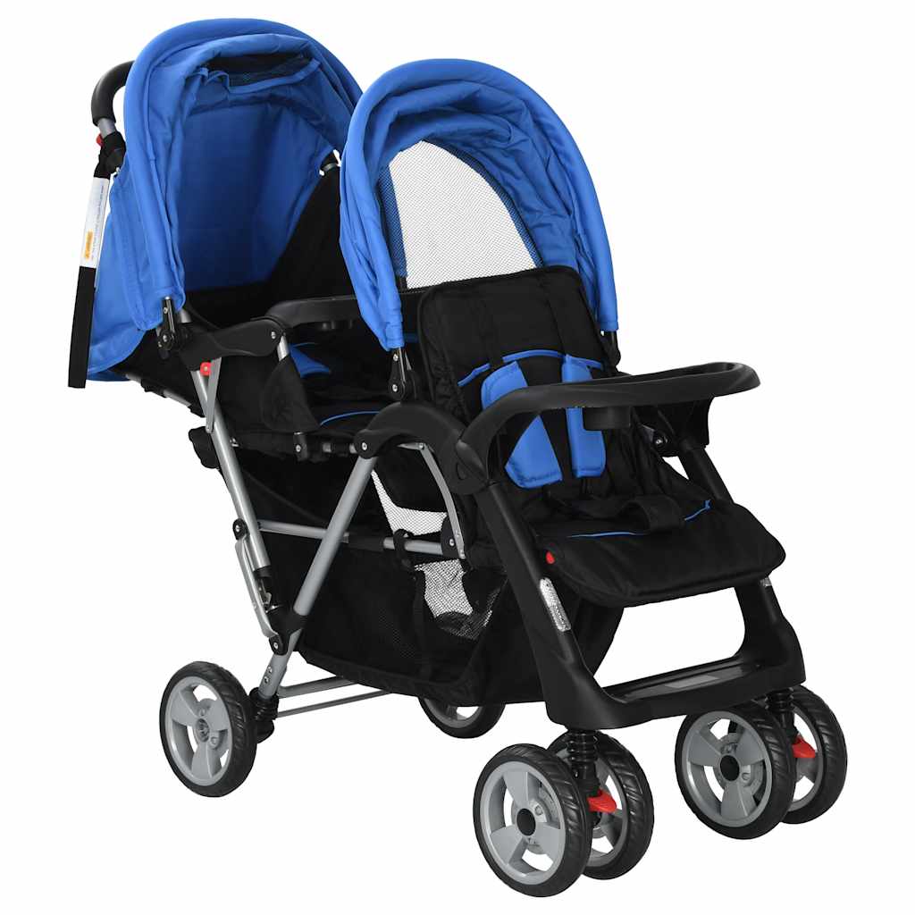 Tandem-Kinderwagen Stahl in verschiedenen Farben - Yekta