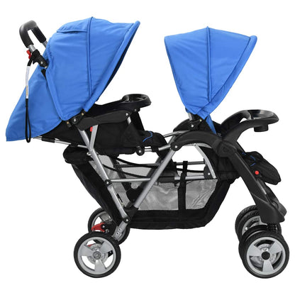 Tandem-Kinderwagen Stahl in verschiedenen Farben - Yekta