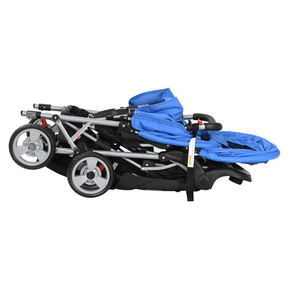 Tandem-Kinderwagen Stahl in verschiedenen Farben - Yekta
