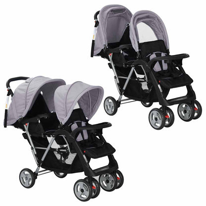 Tandem-Kinderwagen Stahl in verschiedenen Farben - Yekta