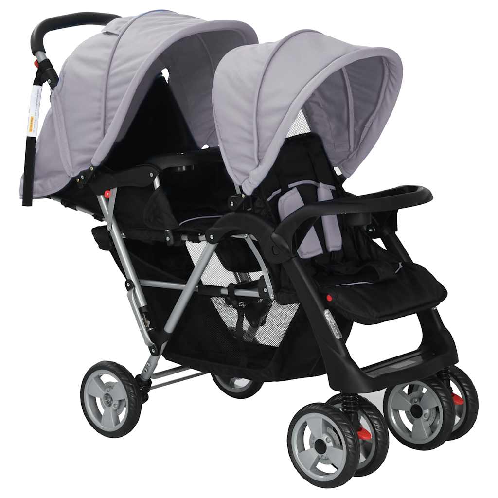 Tandem-Kinderwagen Stahl in verschiedenen Farben - Yekta