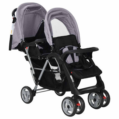 Tandem-Kinderwagen Stahl in verschiedenen Farben - Yekta