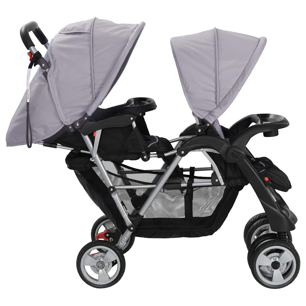 Tandem-Kinderwagen Stahl in verschiedenen Farben - Yekta