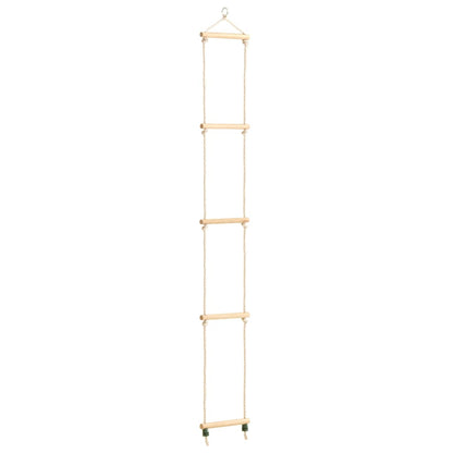 Leiter Kinder-Strickleiter Massivholz und PE 30x168 cm - Yekta