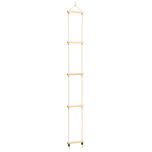 Leiter Kinder-Strickleiter Massivholz und PE 30x168 cm - Yekta