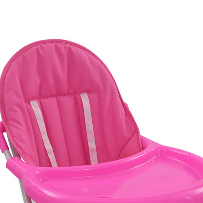 Baby-Hochstuhl in Grau und Weiß oder Rosa und Weiß - Yekta