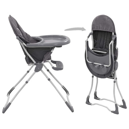 Baby-Hochstuhl in Grau und Weiß oder Rosa und Weiß - Yekta