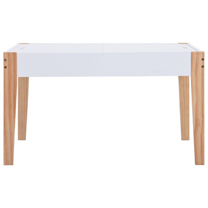 3-tlg. Kinder-Sitzgruppe mit Kreidetafel Schwarz und Weiß - Yekta