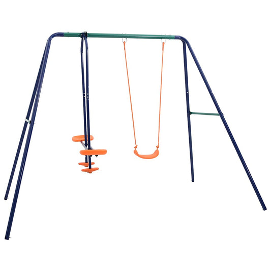 Schaukelset mit 3 Sitzen Stahl - Yekta