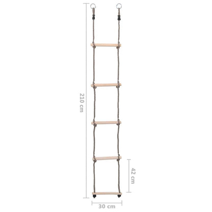 Leiter 5-Stufen-Leiter 210 cm Kiefer Massivholz - Yekta