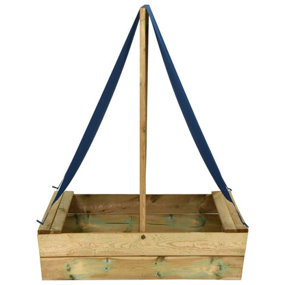 Sandkasten mit Dach aus imprägniertem Kiefernholz