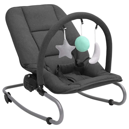 Babywippe Stahl – Anthrazit, Grün, Hellgrau, Marineblau, Rot, Taupe - Yekta