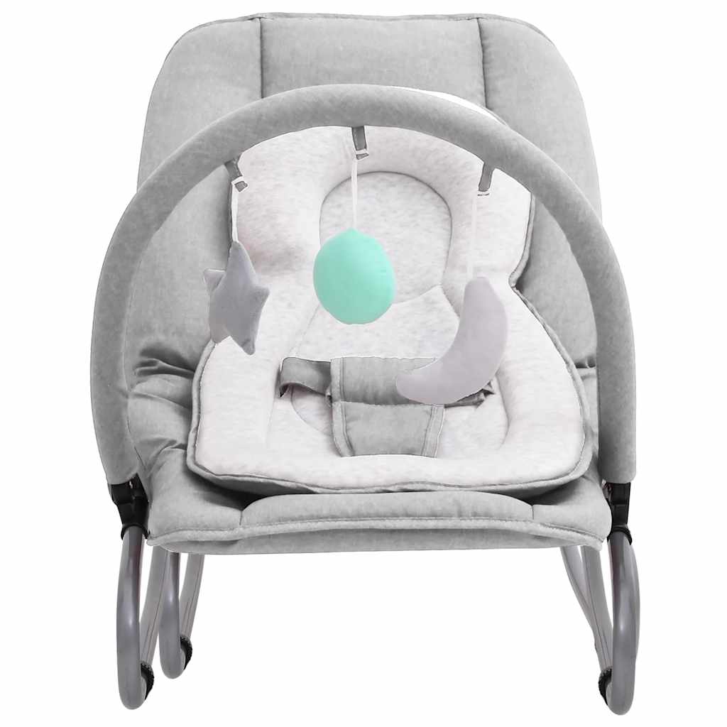 Babywippe Stahl – Anthrazit, Grün, Hellgrau, Marineblau, Rot, Taupe - Yekta