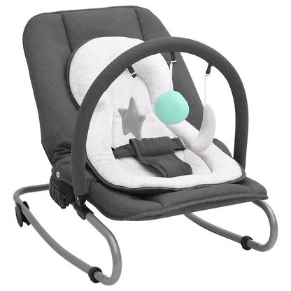 Babywippe Stahl – Anthrazit, Grün, Hellgrau, Marineblau, Rot, Taupe - Yekta