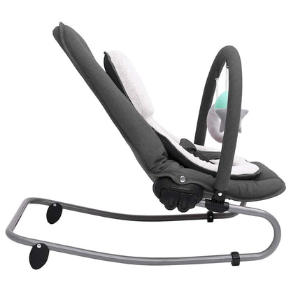 Babywippe Stahl – Anthrazit, Grün, Hellgrau, Marineblau, Rot, Taupe - Yekta