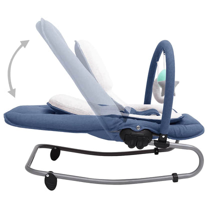 Babywippe Stahl – Anthrazit, Grün, Hellgrau, Marineblau, Rot, Taupe - Yekta
