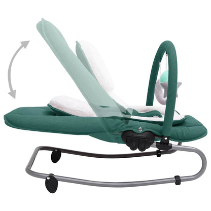 Babywippe Stahl – Anthrazit, Grün, Hellgrau, Marineblau, Rot, Taupe - Yekta