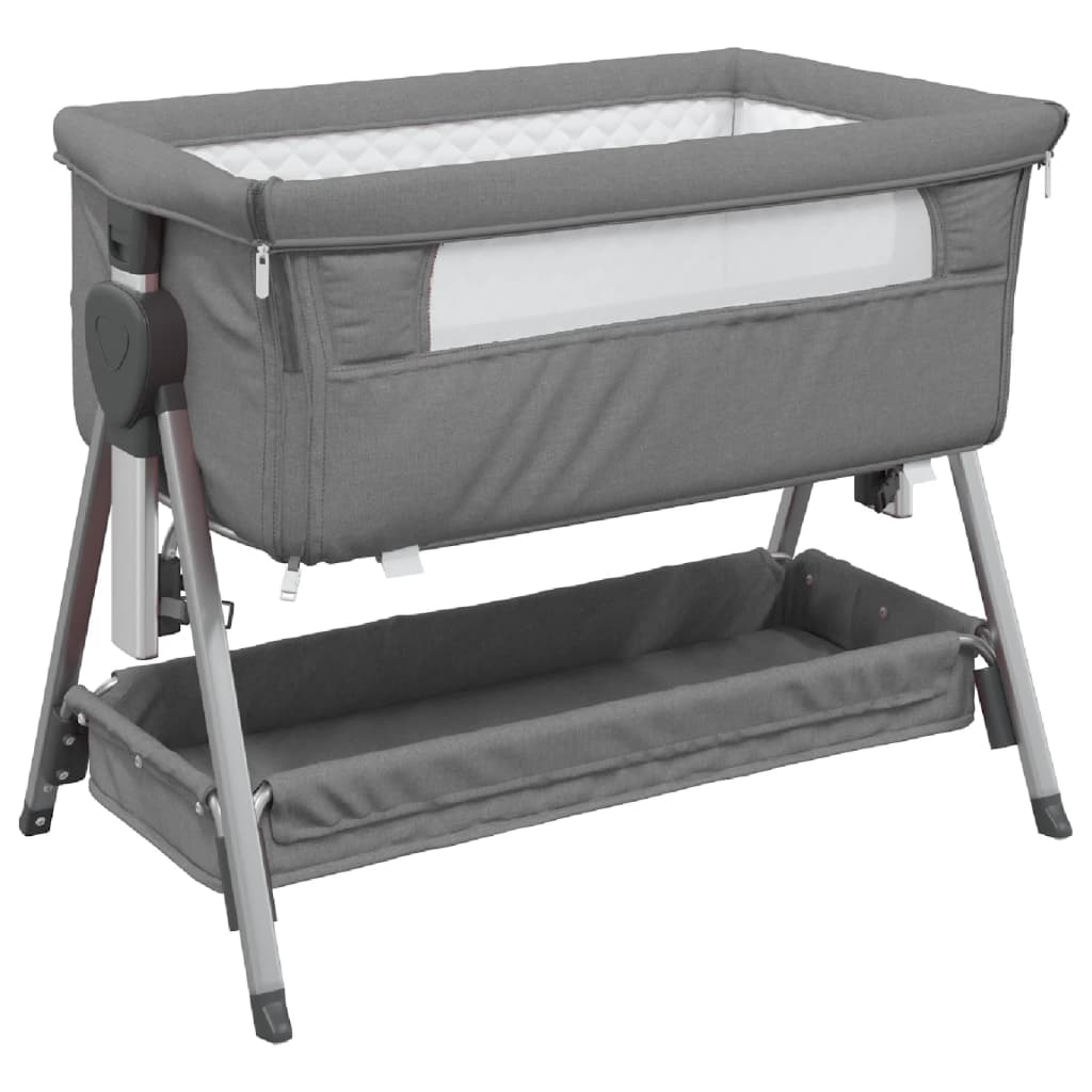 Babybett mit Matratze Leinenstoff - Yekta