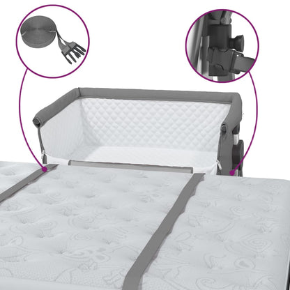 Babybett mit Matratze Leinenstoff - Yekta