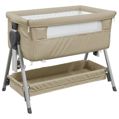 Babybett mit Matratze Leinenstoff - Yekta
