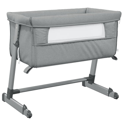 Babybett mit Matratze Leinenstoff - Yekta