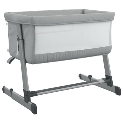 Babybett mit Matratze Leinenstoff - Yekta