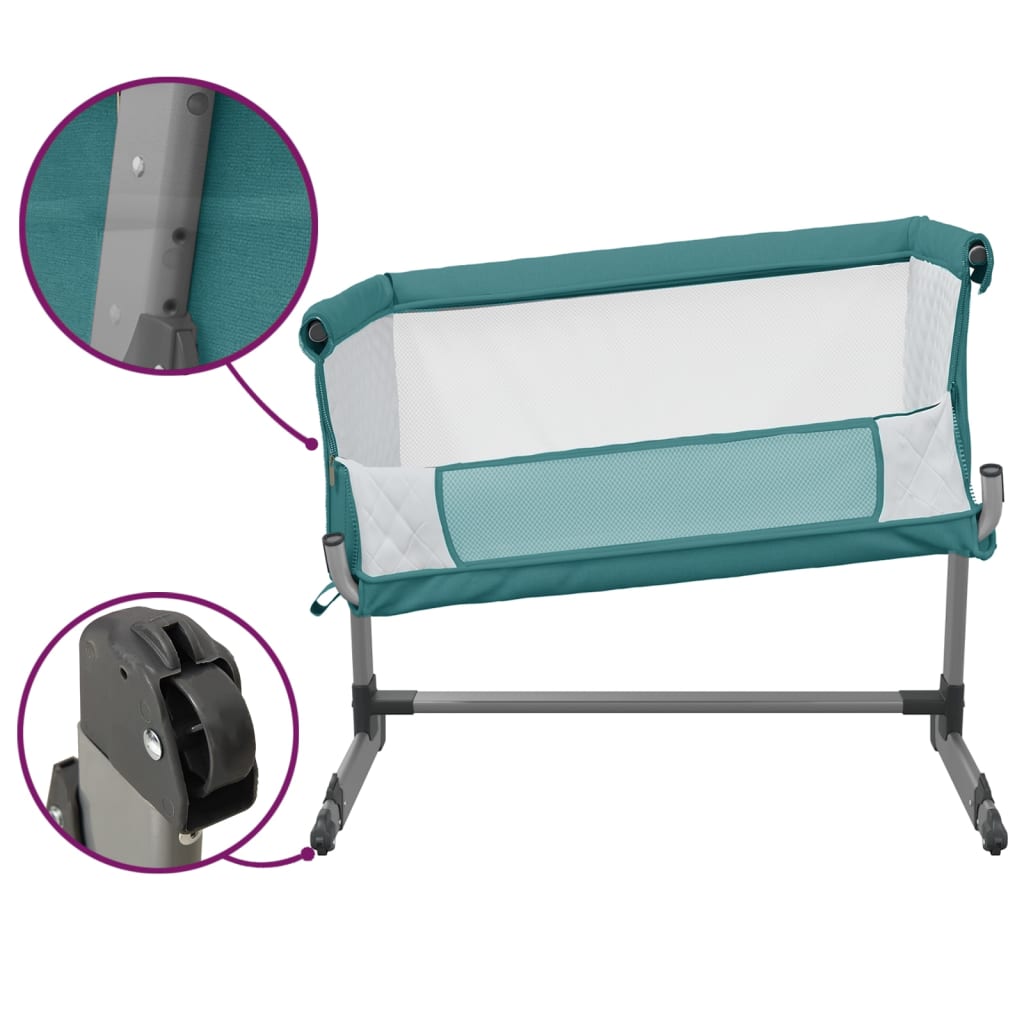 Babybett mit Matratze Leinenstoff - Yekta