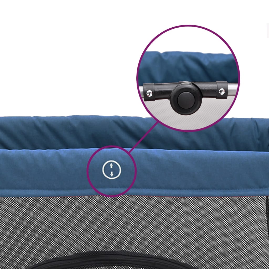 Baby-Laufstall mit Matratze Leinenstoff - Yekta
