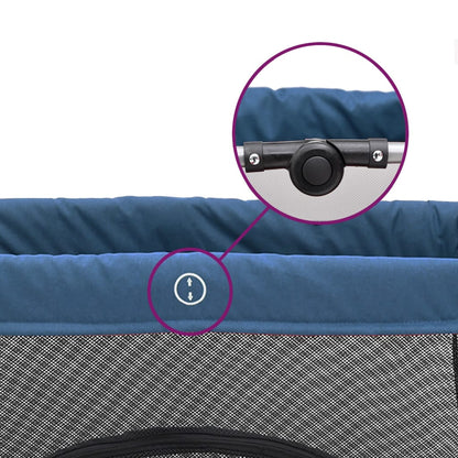 Baby-Laufstall mit Matratze Leinenstoff - Yekta