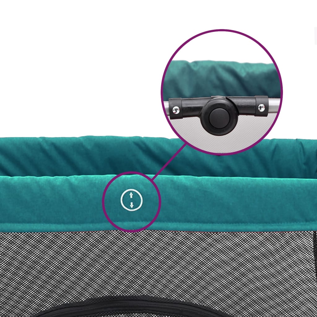 Baby-Laufstall mit Matratze Leinenstoff - Yekta