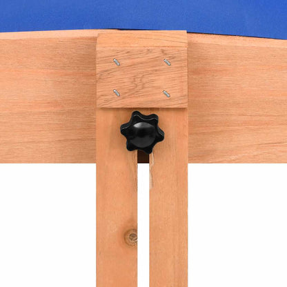 Sandkasten mit Dach Tannenholz 112x112x112 cm - Yekta