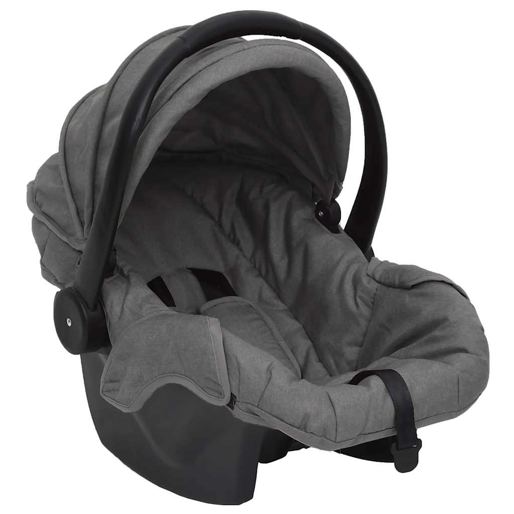 3-in-1 Kinderwagen Anthrazit und Schwarz, Hellgrau und Schwarz Stahl - Yekta