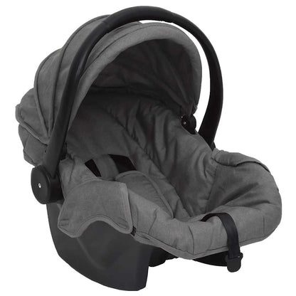 3-in-1 Kinderwagen Anthrazit und Schwarz, Hellgrau und Schwarz Stahl - Yekta