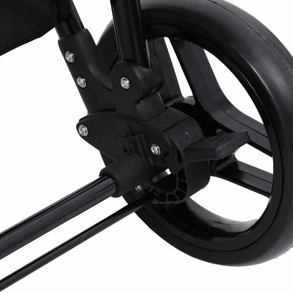 3-in-1 Kinderwagen Anthrazit und Schwarz, Hellgrau und Schwarz Stahl - Yekta